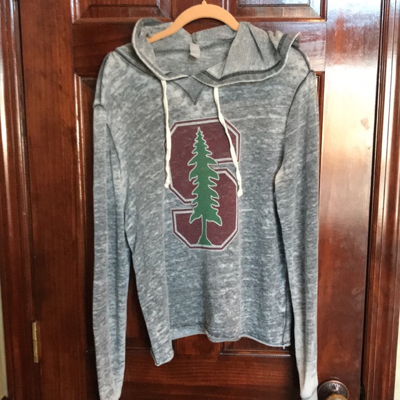 Stanford University supersoft lightweight heather distressed pullover hoodie - Picture 3 of 8